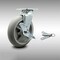 Service Caster 8 Inch SS Thermoplastic Rubber Caster with Roller Bearing and Brake/Swivel Lock SCC-SS30S820-TPRRD-TLB-BSL - alternate 1